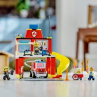 Конструктор Lego City Пожарное депо и пожарная машина, 153 деталей 60375