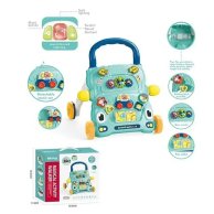 Каталка-ходунки Bibi Inn Первые шаги, с эффектами, голубая 6003-6004