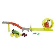 Игровой набор Mattel Hot Wheels Power smashers Monster Trucks Заряжай и преследуй HXT05