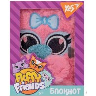Пушистый блокнот с замочком YES Fluffy Friends сова Салли, 80 листов 151700