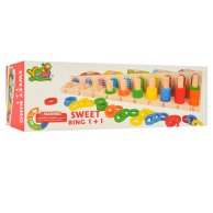 Деревянная игрушка "Геометрический" складывания, 70дет (MD 2068)