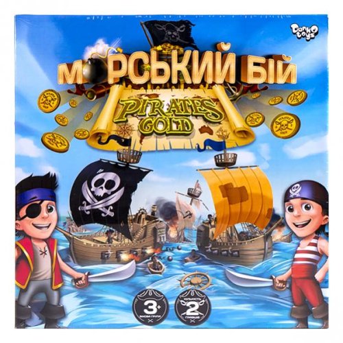 Настольная игра"Морской бой. Pirates Gold" (укр) (G-MB-03U)