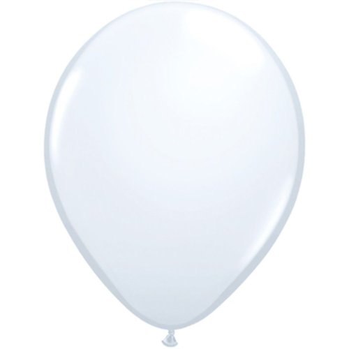 Гелиевый Шарик латексный пастель белый white 11" (1102-0916)