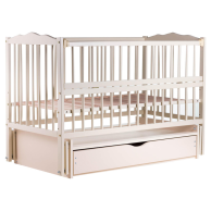 Кровать Babyroom Радуга маятник, ящик, откидная сторона DVMYO-3 бук слоновая кость 622151