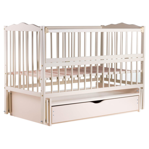 Кровать Babyroom Радуга маятник, ящик, откидная сторона DVMYO-3 бук слоновая кость 622151