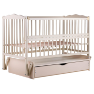 Кровать Babyroom Радуга маятник, ящик, откидная сторона DVMYO-3 бук слоновая кость 622151