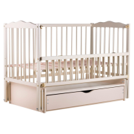 Кровать Babyroom Радуга маятник, ящик, откидная сторона DVMYO-3 бук слоновая кость 622151