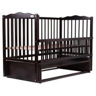 Кровать Babyroom Веселка маятник, откидной бок DVMO-2 бук венге