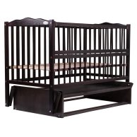 Кровать Babyroom Веселка маятник, откидной бок DVMO-2 бук венге