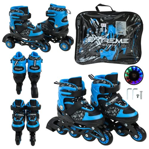 Ролики Extreme раздвижные 34-37, синие RL25422 M