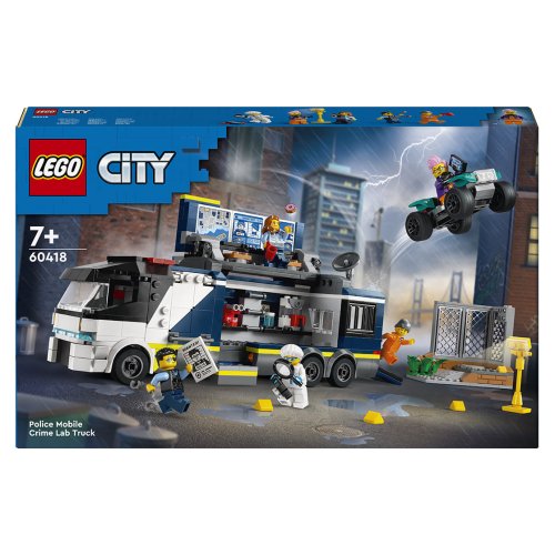 Конструктор Lego City Передвижная полицейская криминалистическая лаборатория, 674 детали 60418