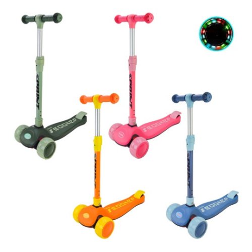 Детский трехколесный самокат Bambi Mini Scooter с подсветкой, в ассортименте SC2420
