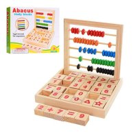 Деревянная игрушка Набор первоклассника цифры, счеты (MD1166)