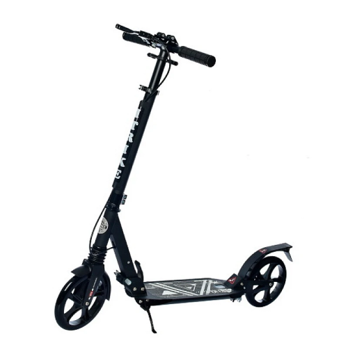 Двухколесный самокат ITrike PU 200 мм, черный SR 2-018-10-B1