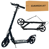 Двухколесный самокат ITrike PU 200 мм, черный SR 2-018-10-B1
