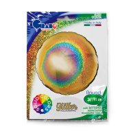 Шар фольга круг gold золотой