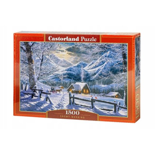 Пазлы Castorland 1500 эл. снежное утро (C-151905)
