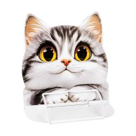 Подставка для книг металлическая Котик 23х16,5 см DWL-2505