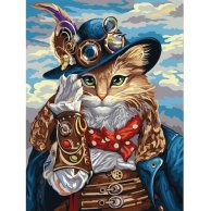 Креативная творчество "PAINTING BY NUMBERS" "Кот в сапогах"