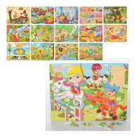 Деревянная игрушка Пазлы MD 2740 животные