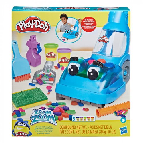 Набор для лепки Hasbro Play-Doh Уборка и очистка Пылесос Zoom Zoom F3642