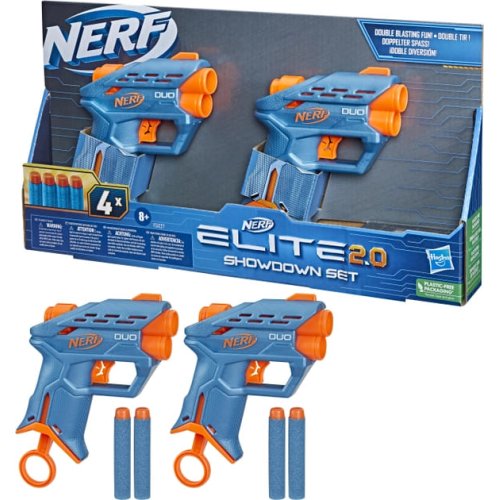 Набор бластеров Hasbro Nerf Showdown set Нерф Elite 2.0, 4 патрона F5027