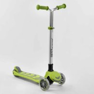 Самокат трехколесный Best Scooter колеса с подсветкой, салатовый Y-00436