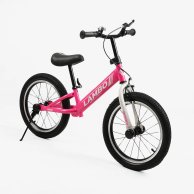 Беговел Corso Lambo Велобег надувные колеса 16", розовый LM-53977