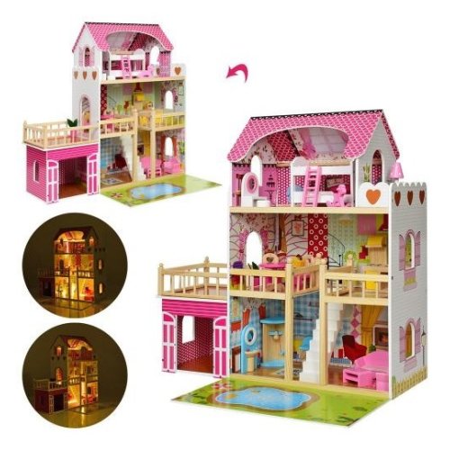Деревянная игрушка Домик MD 2672 3 этажа