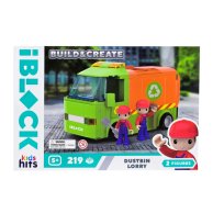 Конструктор IBlock Junior Kids Hits Грузовик для сбора мусора, 219 деталей KH17/005/1
