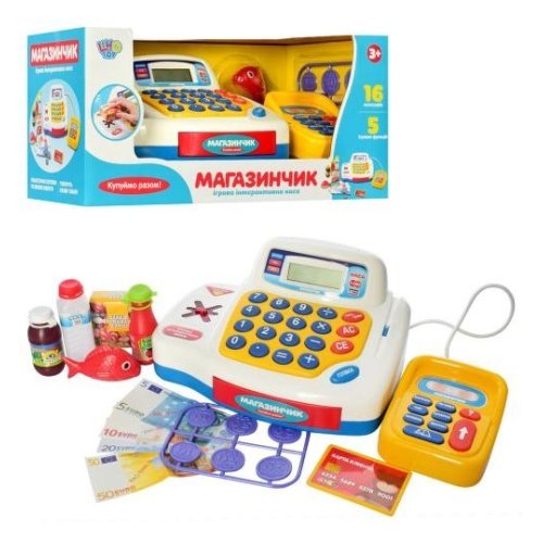 Игровой набор Limo Toy Кассовый аппарат Магазинчик, 16 предметов 7020-UA