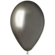 Гелиевый Шарик латексный хром серый space grey 13" (1102-1754)