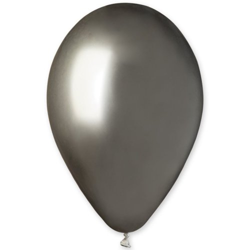 Гелиевый Шарик латексный хром серый space grey 13" (1102-1754)