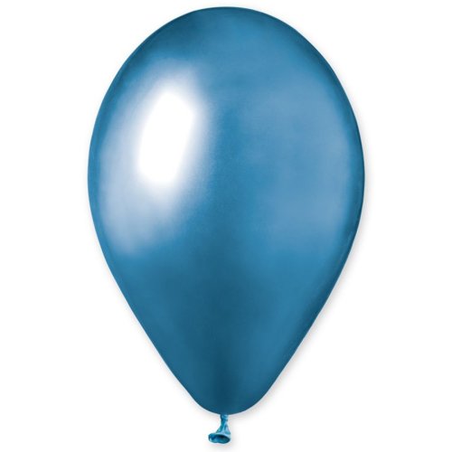 Гелиевый Шарик латексный хром синий shinyblue 13" (1102-3169)