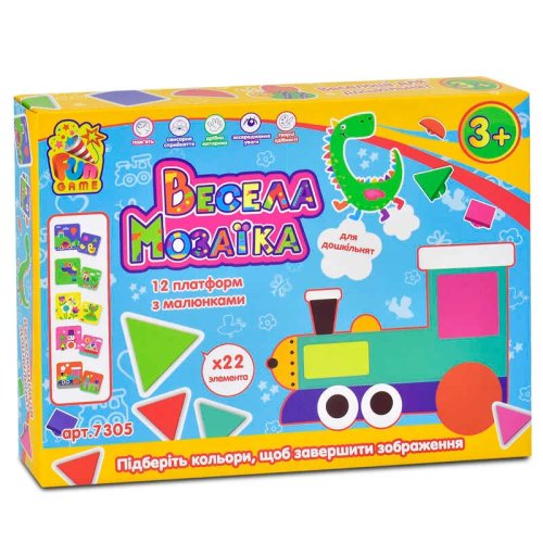 Развивающая игра 4FUN Game Club Веселая Мозаика 7305