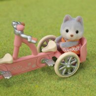 Игровой набор Sylvanian Families Малыши Хаски на велосипеде 5637