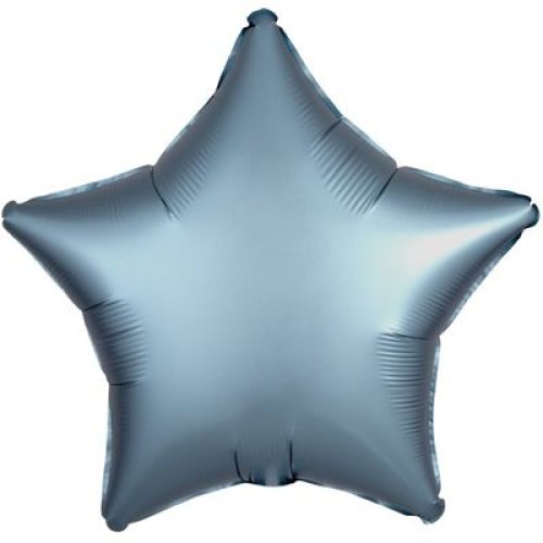 Шар фольга звезда сатин Steel Blue 18"