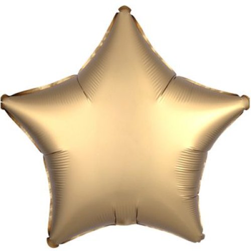 Шар фольга звезда сатин Gold 18"