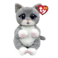 Мягкая игрушка TY Beanie Bellies Серый котенок Morgan 41055