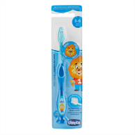 Зубная щетка Chicco 3-6 лет, голубая 09079.20.10