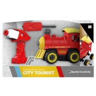 Конструктор Поезд с электродвигателем Diy Spatial Creativity