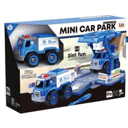 Конструктор Diy Spatial Creativity Набор Полицейская машина и кран