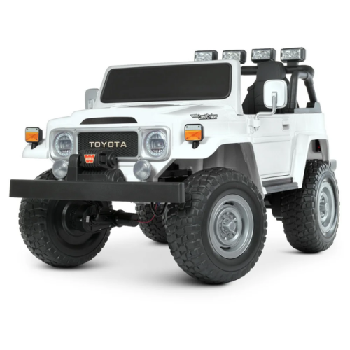 Детский электромобиль Bambi Toyota Land Cruiser 4WD, белый M 4968EBLR-1