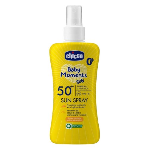 Солнцезащитное молочко спрей Chicco Baby Moments Sun SPF 50+ 150 мл 12726.00
