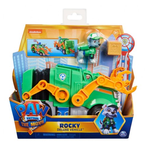 Игровой набор Spin Master Paw Patrol Щенячий патруль в кино: делюкс автомобиль Рокки SM16776/8821