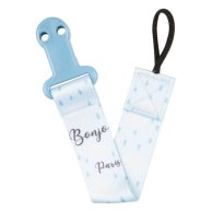 Canpol babies Цепочка к пустышке BONJOUR PARIS голубой (51/026_blu)