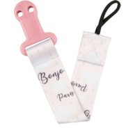 Canpol babies Цепочка к пустышке BONJOUR PARIS - розовый (51/026_pin)