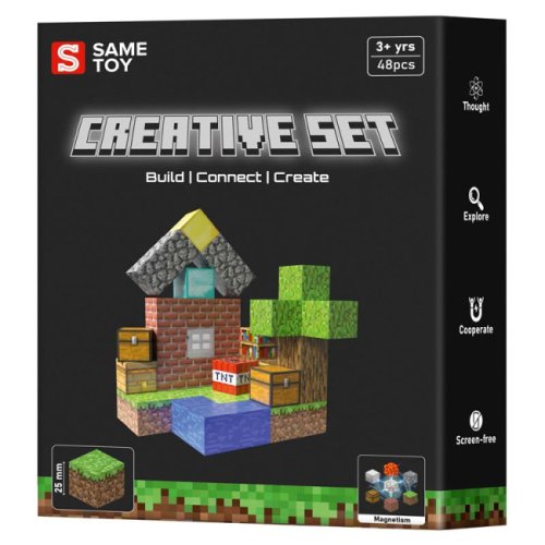 Магнитный конструктор Same Toy Creative Set Patio 48 деталей MCRAFT-4129-SM