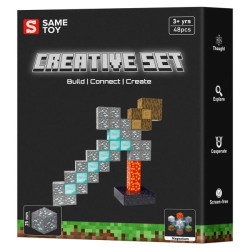 Магнитный конструктор Same Toy Creative Set Sword 48 деталей MCRAFT-1197-SM