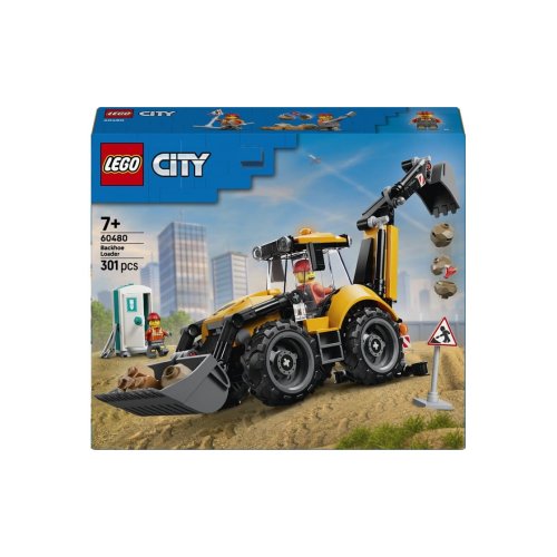 Конструктор Lego City Желтый экскаватор-погрузчик, 301 деталь 60480